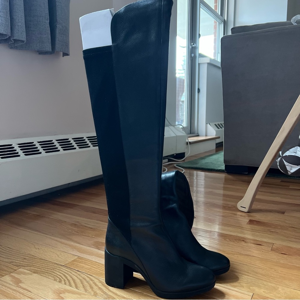 A7eije Genuine Leather Black Boots. Size 7.5 Never worn.